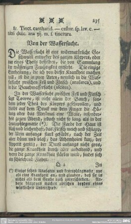Von der Wassersucht