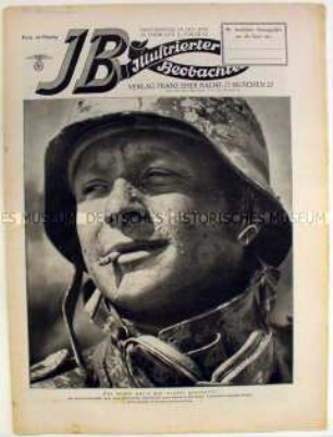 Wochenzeitschrift der NSDAP "Illustrierter Beobachter" u.a. über die Kriegsziele der "jüdisch-bolschewistischen Unterwelt"
