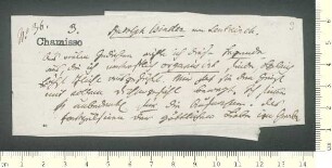 Briefsammlung von Gustav Schwab und Adelbert von Chamisso an Gustav Schwab und Adelbert von Chamisso