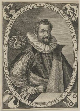 Bildnis des Ioann Wolf. Freymonius