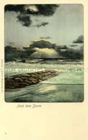 Das Meer nach einem Sturm