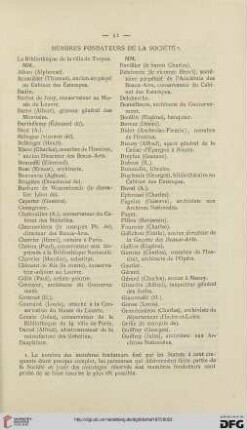 Membres fondateurs de la Société