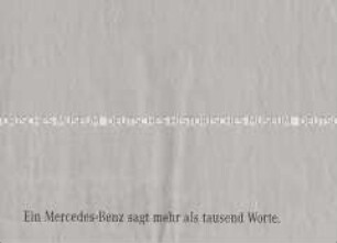 Sonderdruck (Zeitungsbeilage) mit Werbung für Mercedes-Benz