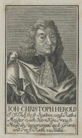 Bildnis des Johann Christoph Herold