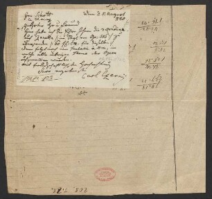 Brief an B. Schott's Söhne : 05.08.1840