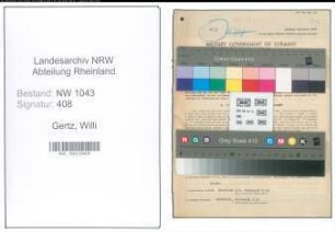 Entnazifizierung Willi Gertz , geb. 23.07.1905 (Baubeamter)