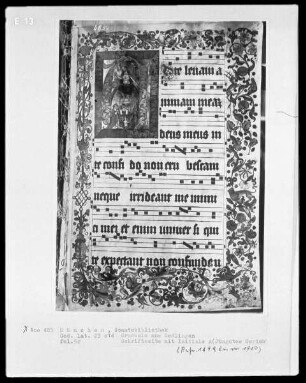 Graduale aus dem Kloster der heiligen Jungfrau zu Medlingen — Initiale A mit dem jüngsten Gericht, Folio 5recto