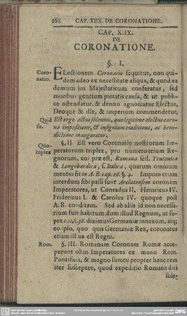 Cap. XIIX. De Coronatione
