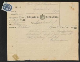 Brief von Hermann Haussmann an Gerhart Hauptmann