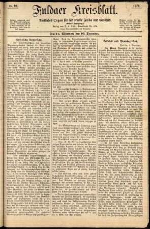 Ausgabe vom Mittwoch, den 10. Dezember 1879.