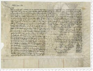 Bürgermeister und Ratsmannen von Lüneburg schulden dem Knappen Clawes van Quitzowe 2000 Rheinische Gulden, zu verzinsen mit 166 Gulden