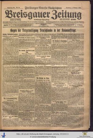 Nr. 31-58 (Februar 1919)