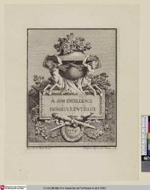 [Widmung] À son excellence Monsieur du Tillot