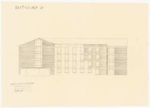Evangelisches Diakonissenkrankenhaus Bethanien, Berlin-Kreuzberg Umbau. Schwesternhaus: Ansicht 1:200