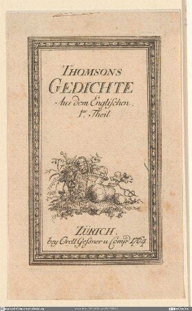 Thomsons Gedichte. Th. 1