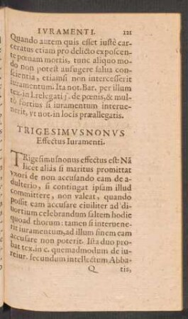 Trigesimus Nonus Effectus Iuramenti.
