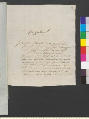 Brief von Manso, Edmund Theodor an Goethe, Johann Wolfgang von
