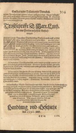 Handlung und Geschicht des 1530. Jars.