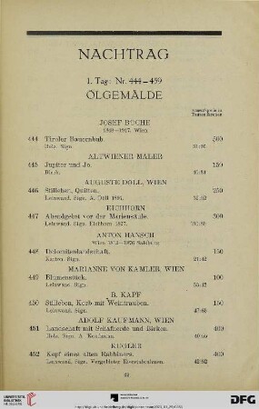 Nachtrag (Nr. 444-459)