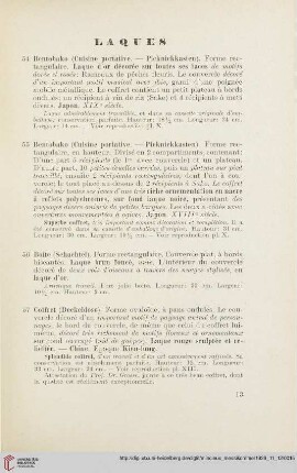 Laques (Nr. 54-66)