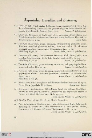 Japanisches Porzellan und Steinzeug (Nr. 658-688)