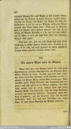 335. Ein anderes Mittel wider die Wanzen