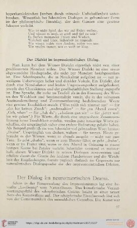 Der Dialog im neuromantischen Drama