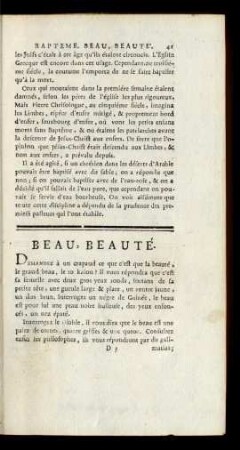 Beau, Beauté