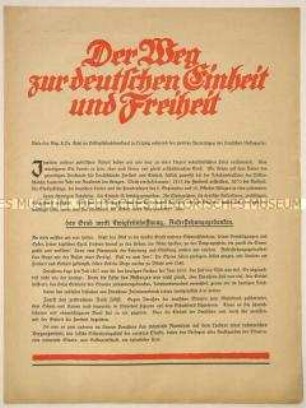 Flugschrift mit dem Wortlaut einer Rede auf dem 2. Parteitag der Deutschen Volkspartei