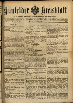 Ausgabe vom Donnerstag, den 25. Dezember 1913.