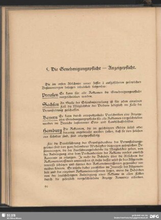 5. Die Genehmigungspflicht - Anzeigepflicht