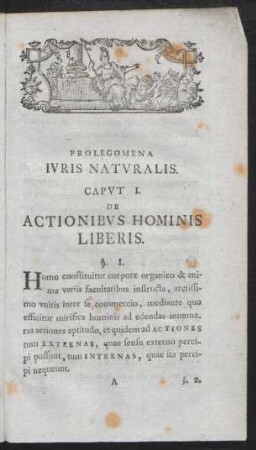 Prolegomena Iuris Naturalis. Caput I.