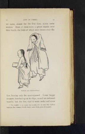 Woman an maid-servant.