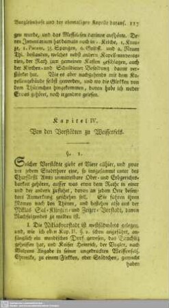 Kapitel IV. Von den Vorstädten zu Weissenfels