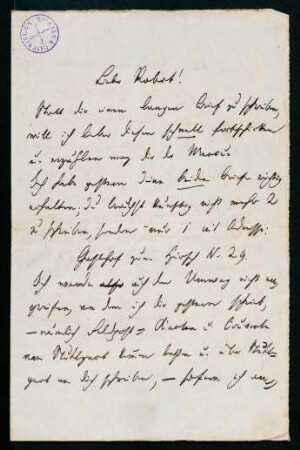 Brief vom 12. September 1870