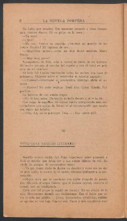 III - Otro gran negocio literario