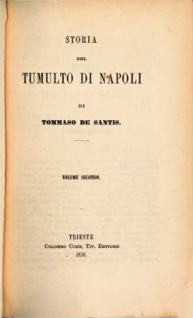 Storia del tumulto di Napoli, 2