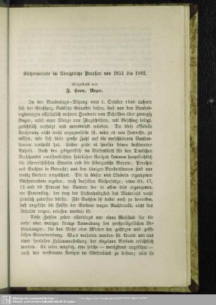 Bücherverbote im Königreiche Preußen von 1834 bis 1882