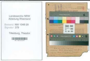 Entnazifizierung Theodor Tillenburg , geb. 24.03.1913 (Beamter)