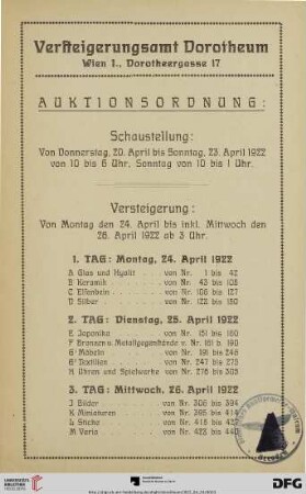 Auktionsordnung