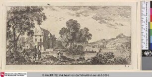[Eine Villa am Fluss; A mansion at a river]