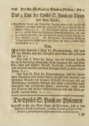 Die Epistel S. Pauli an Philemon