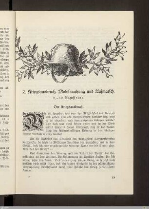 Der Kriegsausbruch