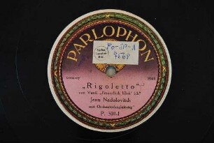 "Rigoletto" : "Freundlich blick' ich" / von Verdi