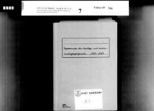 Tagesordnungen der Landtage und andere Landtagsangelegenheiten