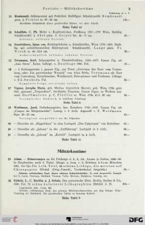 Militärkostüme (Nr. 32-40)
