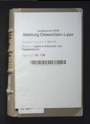Salbuch der ehem. Vogtei Lage von 1855, Bd. 1 (Duplikat)