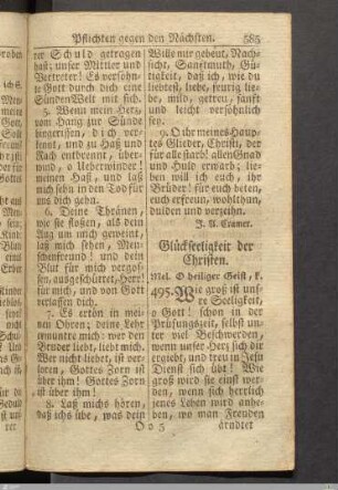 Glückseeligkeit der Christen.