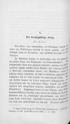 6. Der dreißigjährige Krieg. Der Friede