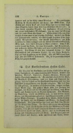 18. Das Kurfuerstenthum Hessen-Cassel